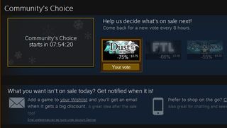 When your vote lost the community pick Flash Sale even though you really really wanted it