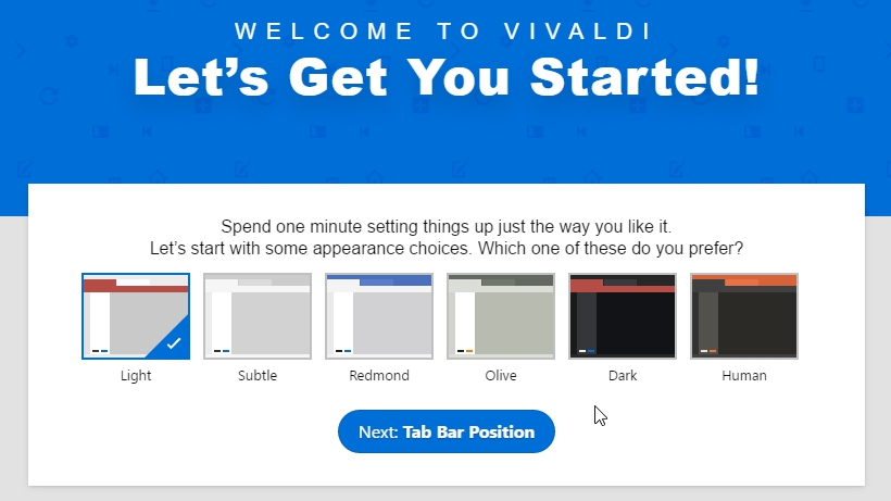 Vivaldi color schemes