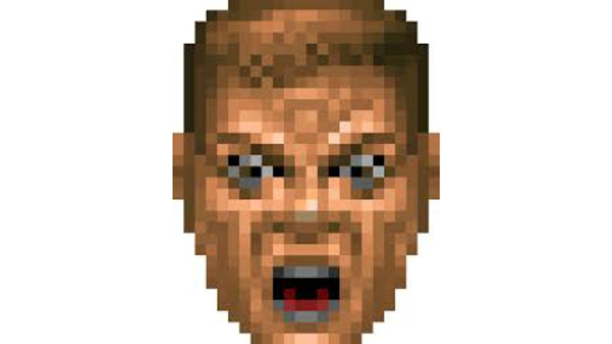 Here's a fun secret about Doom's cover art: co-creator John Romero did the modeling