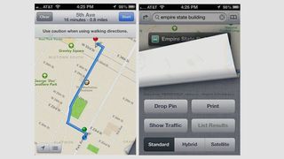 iOS 6 pictures Map app