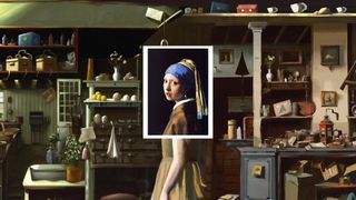 The Girl with the Pearl Earring extended using DALL-E 2 outpainting