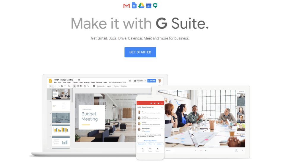 G Suite - Google's online productivity suite