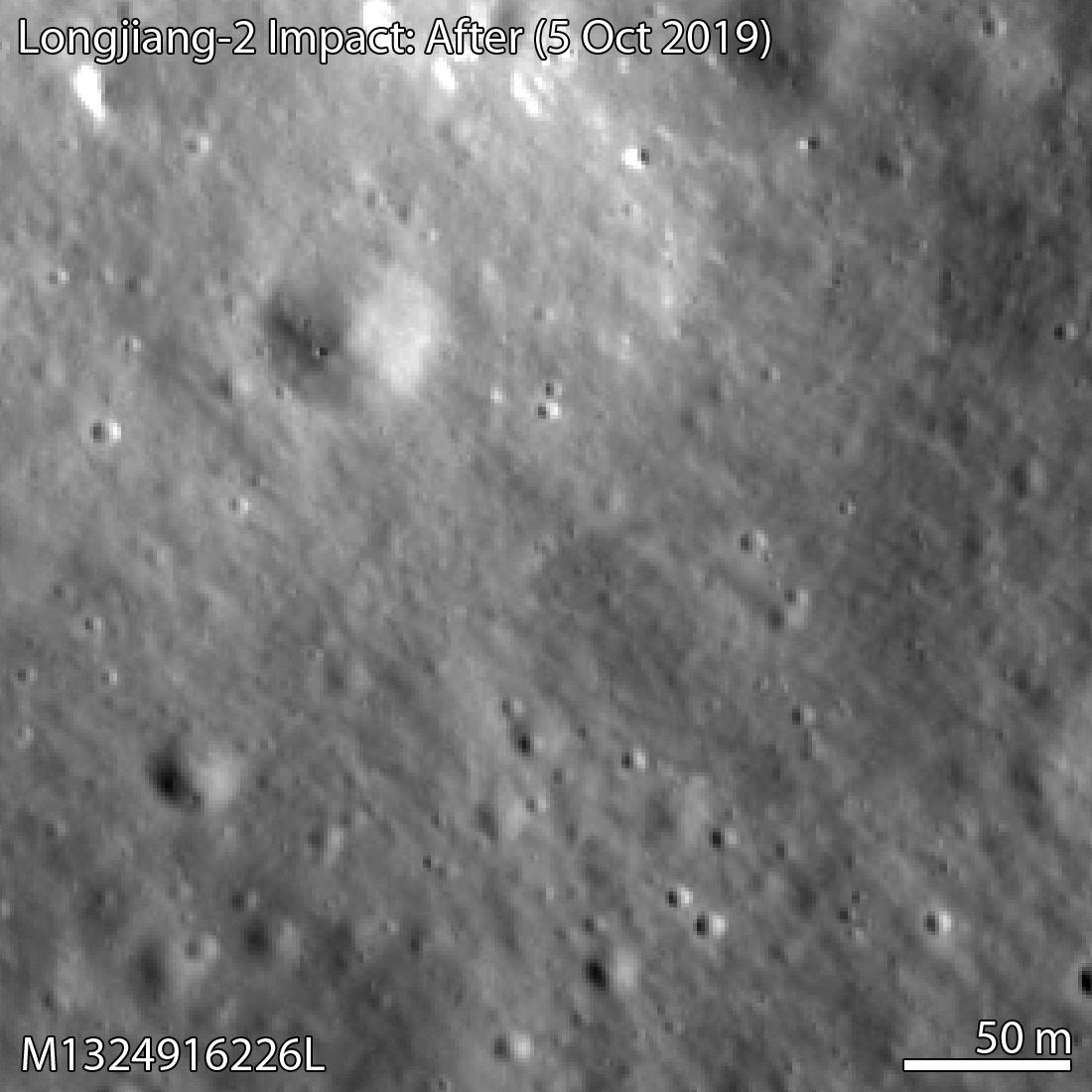 China's Microsatellite Crash Site on the Moon Spotted by NASA Lunar Orbiter