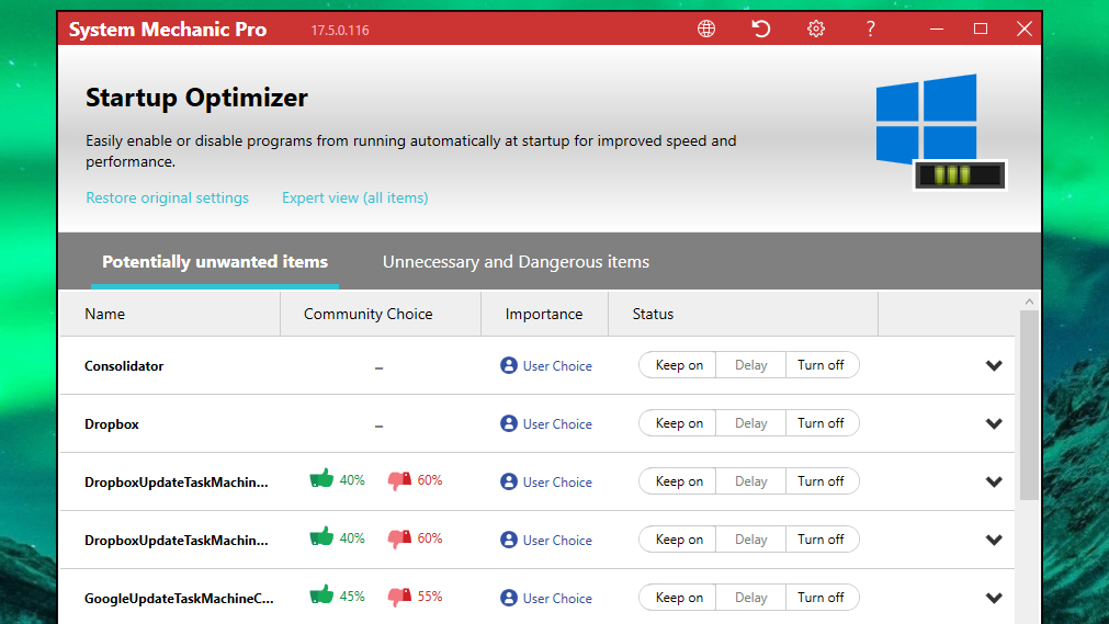 Iolo System Mechanic Pro Startup Optimizer