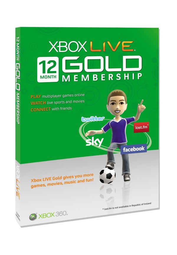 How do you connect to Xbox Live for 12 months free?