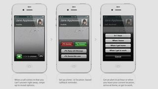 iOS 6 pictures Remind Me Later and Quick Reply