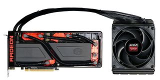 The liquid cooling loop is compact and elegant