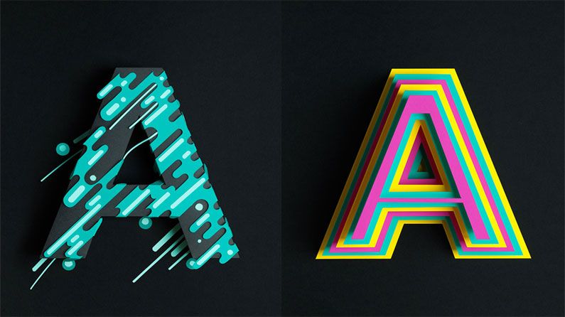 Beautiful 3d Font Crafted With Paper Creative Bloq