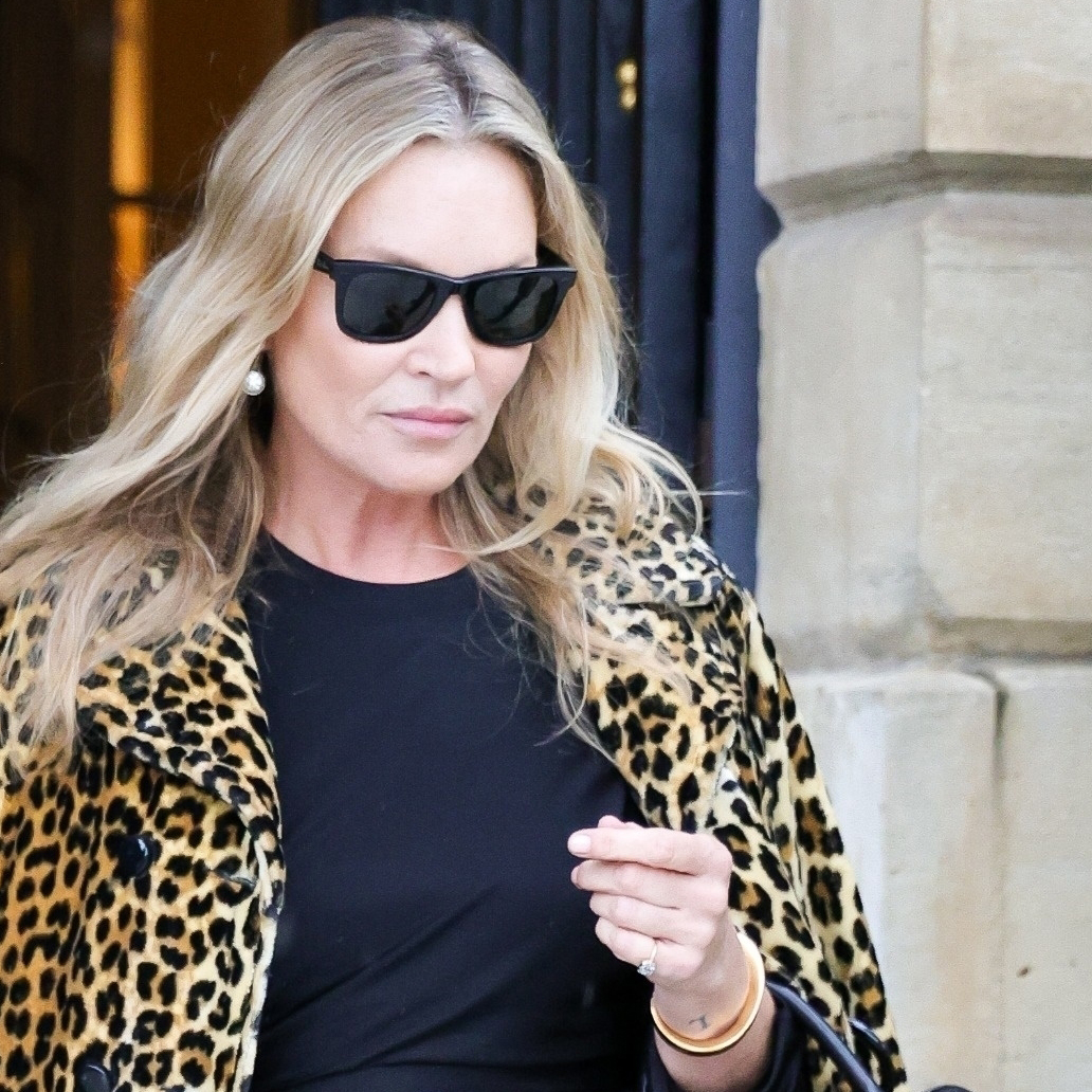 Kate Moss and Hailey Bieber Just Wore the Same Leopard&amp;Print It Item in Paris and L.A.