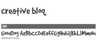 Fuentes de escritura gratuitas GoodDog