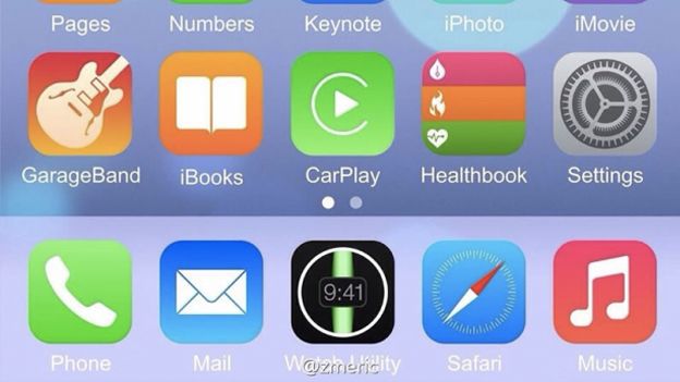 Does this purported iOS 8 screenshot out the iWatch? Or is it a fake