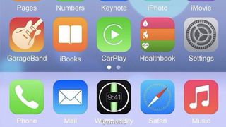 Does this purported iOS 8 screenshot out the iWatch? Or is it a fake