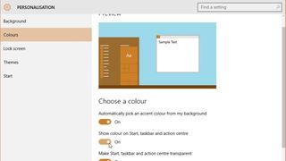 Change colour scheme