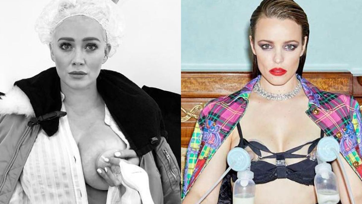 Hilary Duff Recreates Rachel McAdams Breast Pump Photo For Girls Girls