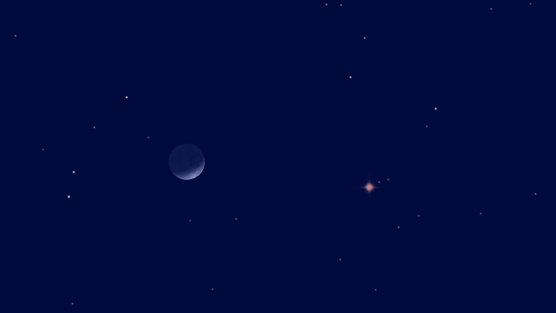 Mars, the Moon and the Pleiades Form a Cosmic Triangle Tonight