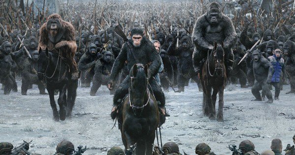 A still from the movie the war for the planet of the apes