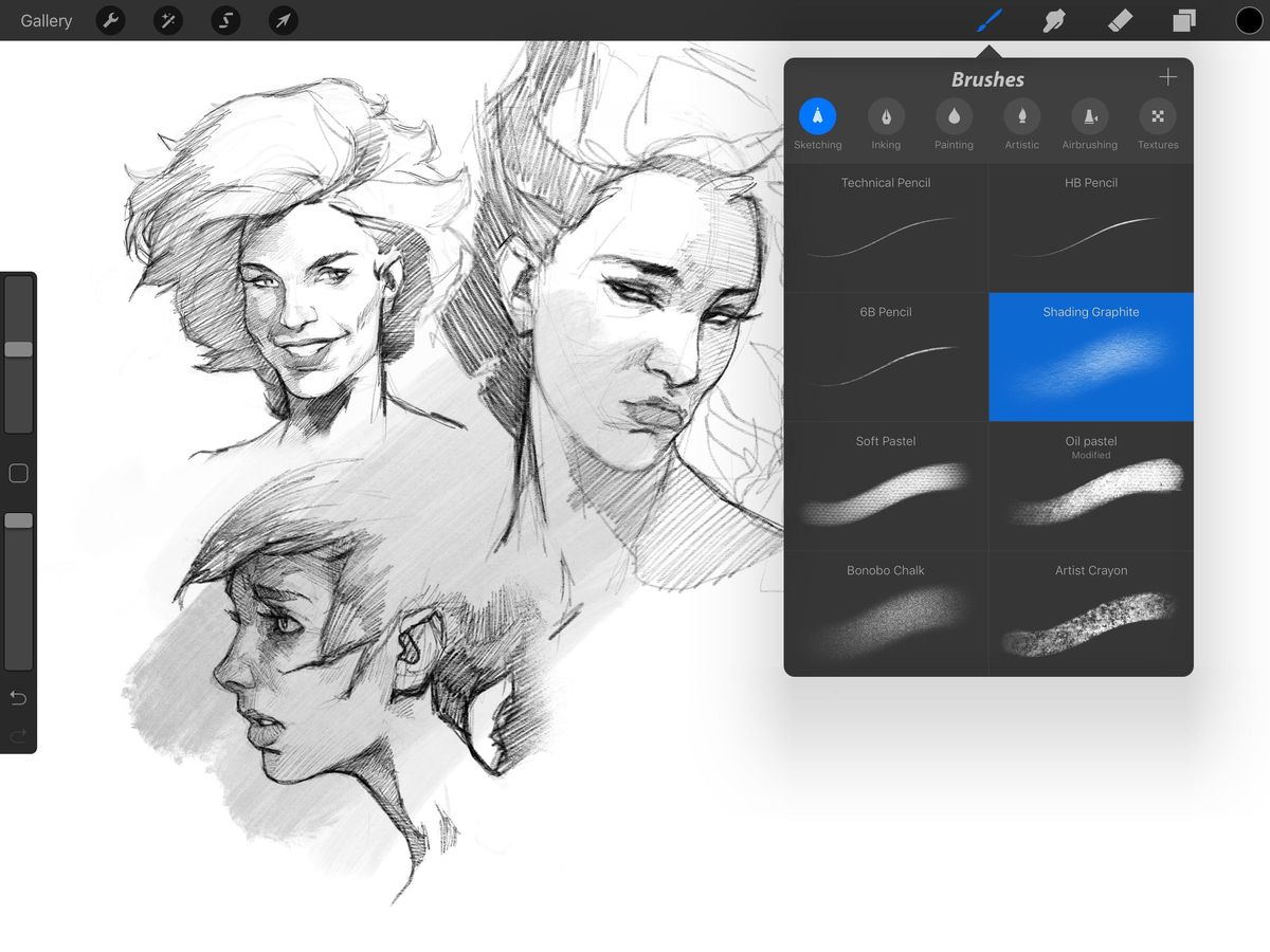 free procreate sketch brushes