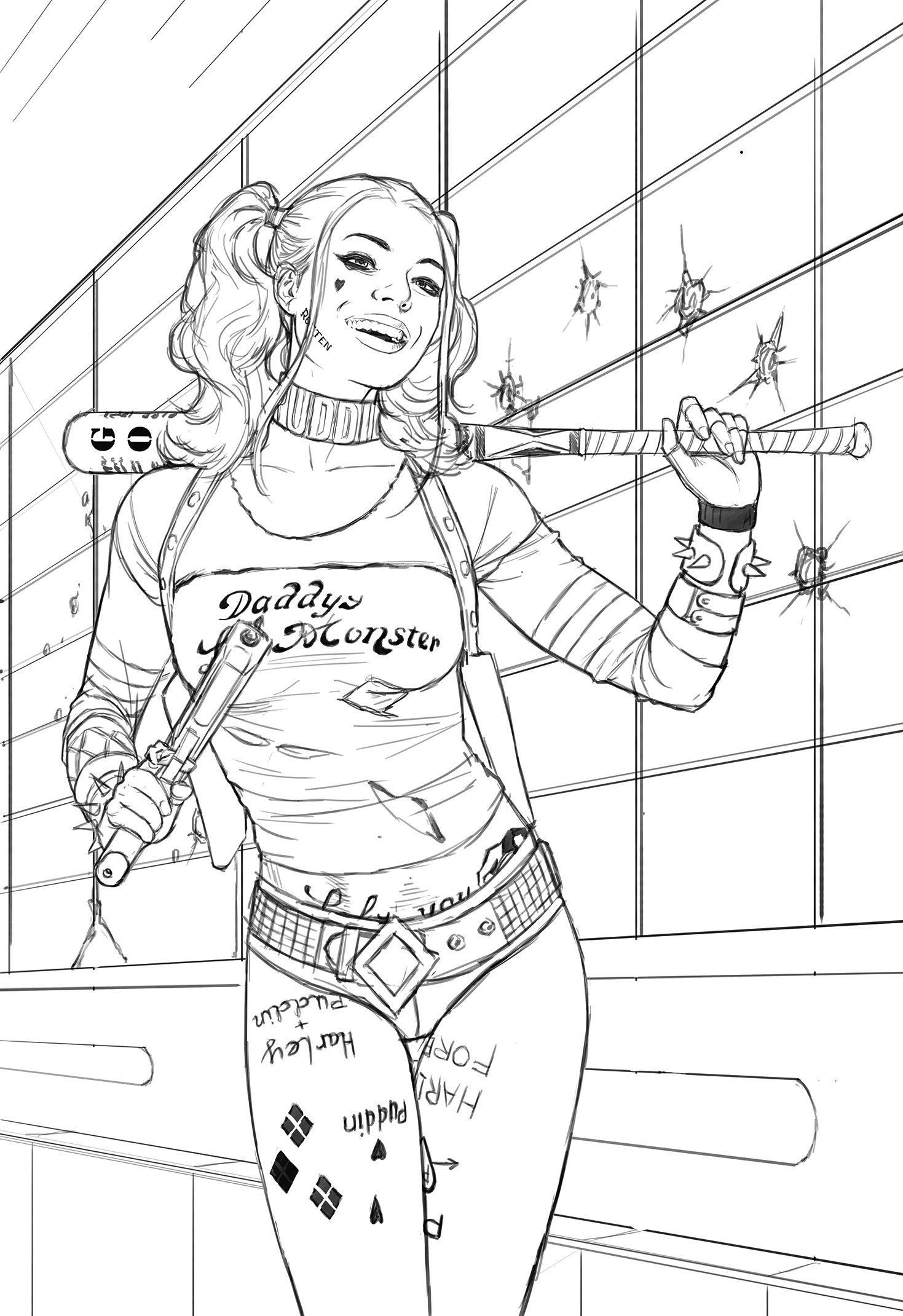 How to draw Harley Quinn Creative Bloq