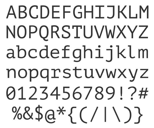 Google Fonts: PT Mono