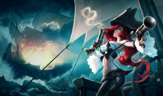 A white female pirate