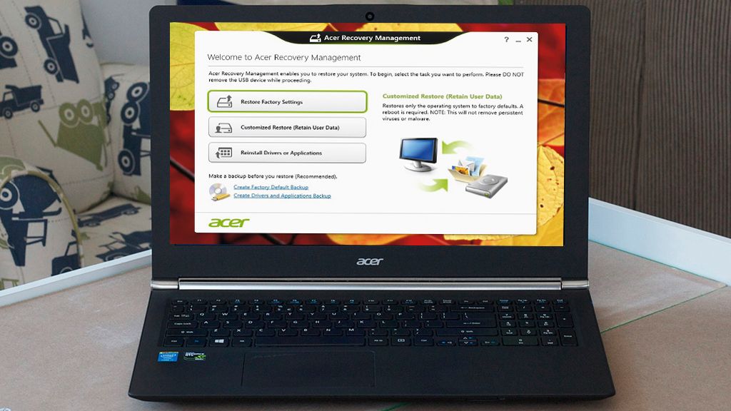 how to factory reset hp laptop