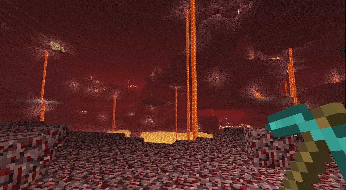 A Clearer Look At Minecraft S New Hell Dimension Pc Gamer