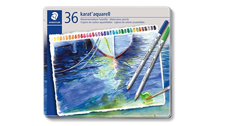 Watercolour Pencils: set of Staedtler Karat Aquarell pencils