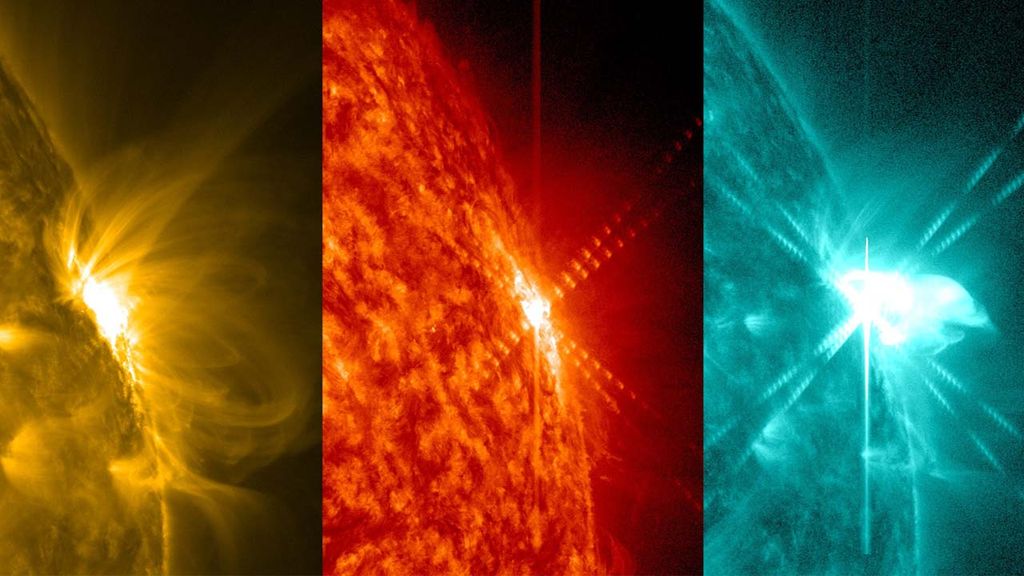 Sun Unleashes Intense Solar Flare As NASA Watches Video Space