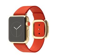 Watch Edition 38mm 18 Carat Yellow Gold Case with Bright Red Modern Buckle