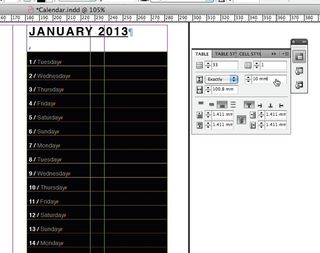 Create a calendar step 8