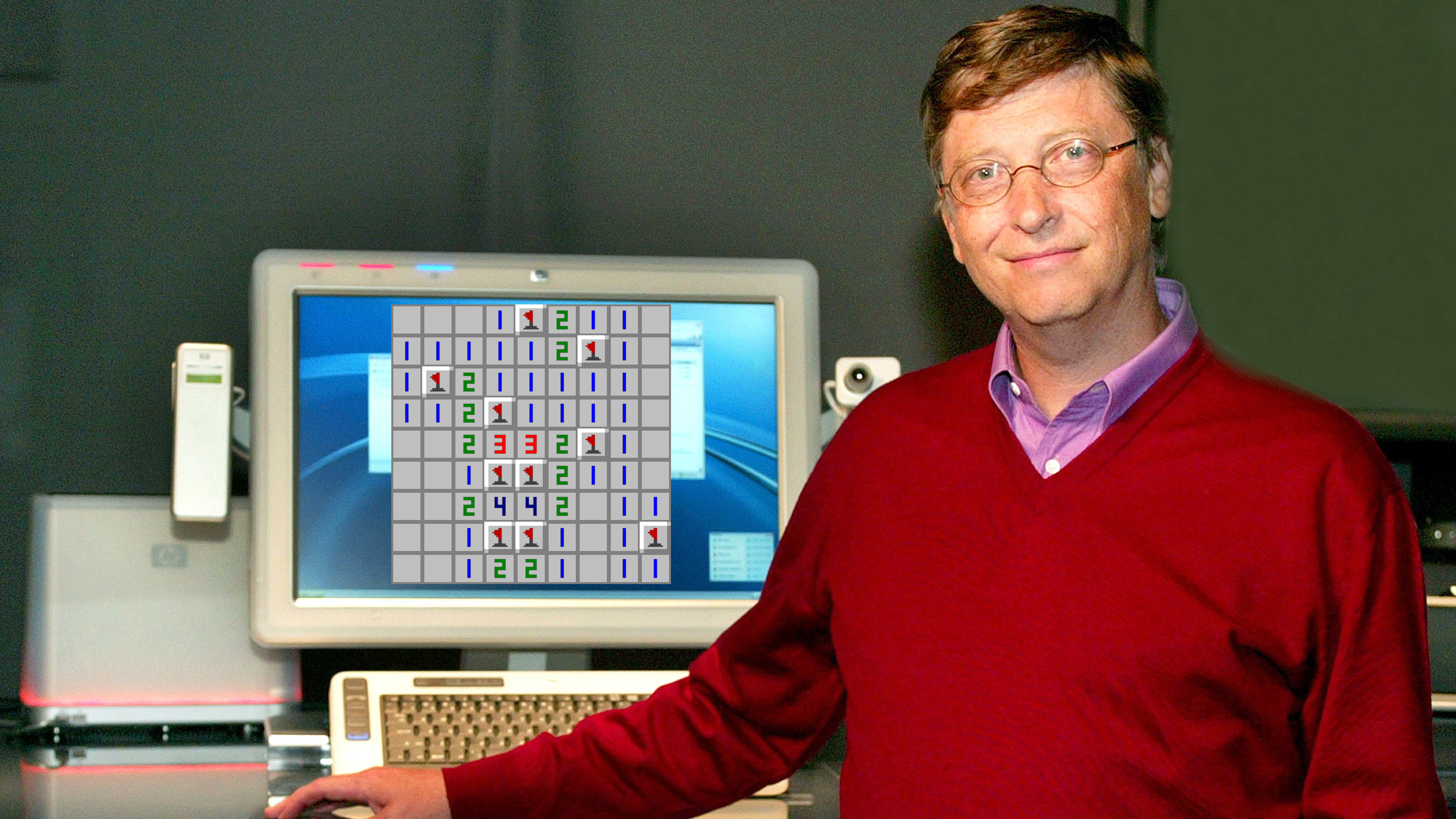 O zamanlar Bill Gates, Mayın Tarlası'nın yüksek puanlarına o kadar kafayı takmıştı ki Microsoft çalışanları onun yenemeyeceği bir Mayın Tarlası bulmak zorunda kaldı.