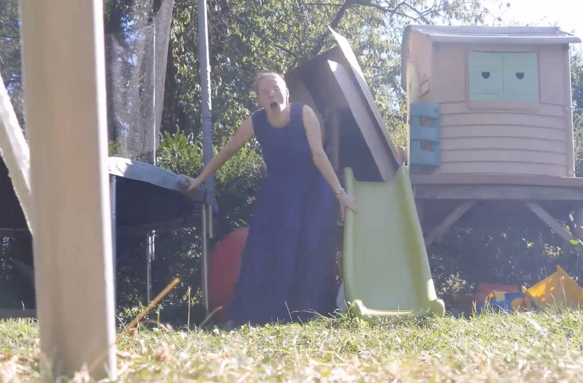 Mum Films Herself Giving Birth Next To Playground In Her Garden Goodto