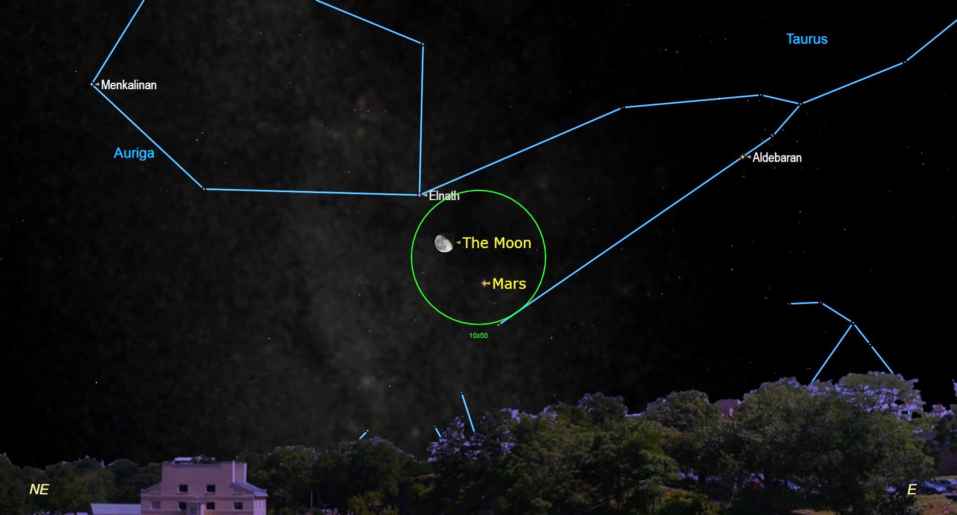 See the moon visit fiery-colored Mars in Friday night sky (Oct. 14)