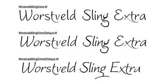Fuentes de escritura libre Worstveld Sling