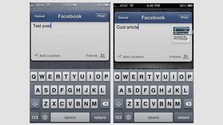 iOS 6 pictures Facebook