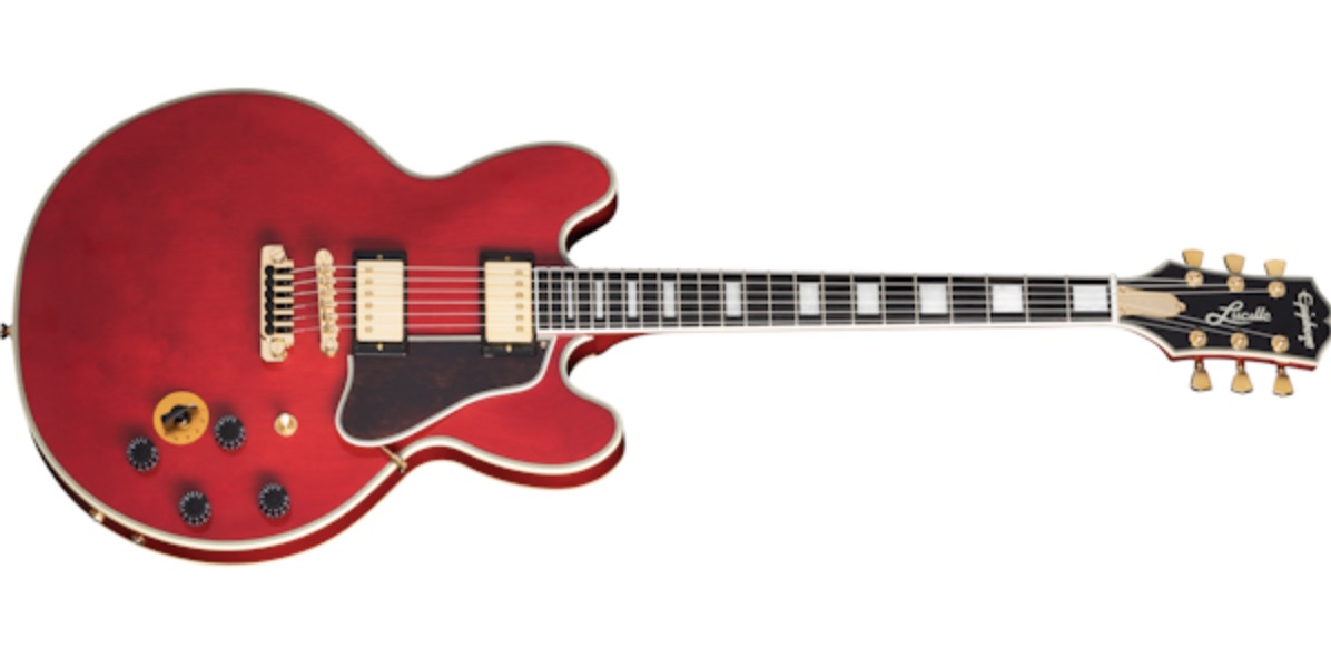 Epiphone Unveils New Cherry Finished B B King Lucille Guitar Guitar
