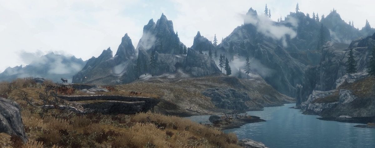 Skyrim Enhanced Terrain mod increases detail of distant ... - 1200 x 474 jpeg 77kB