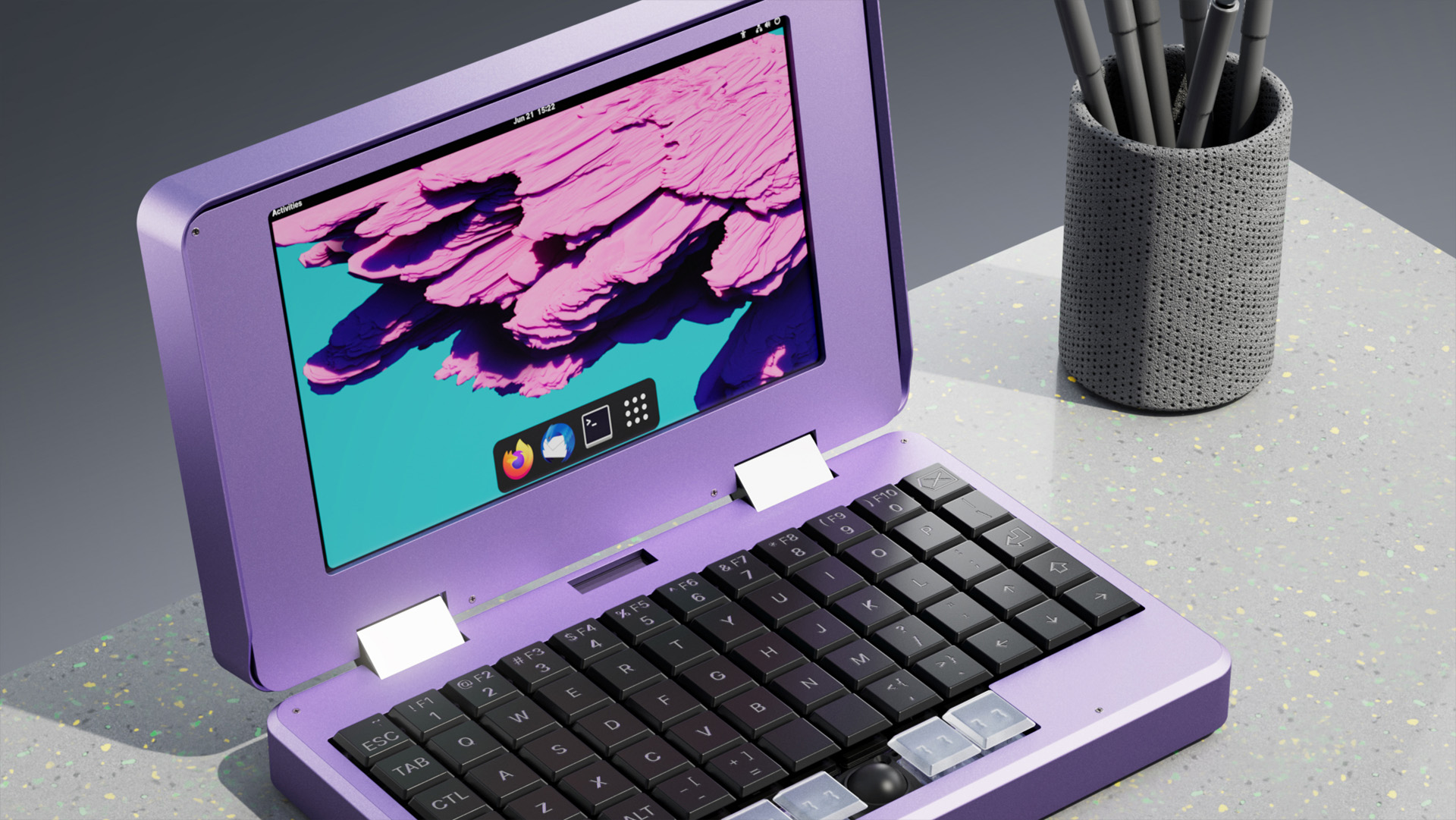 Gaming laptops could learn a lot from this adorable open source mini laptop 