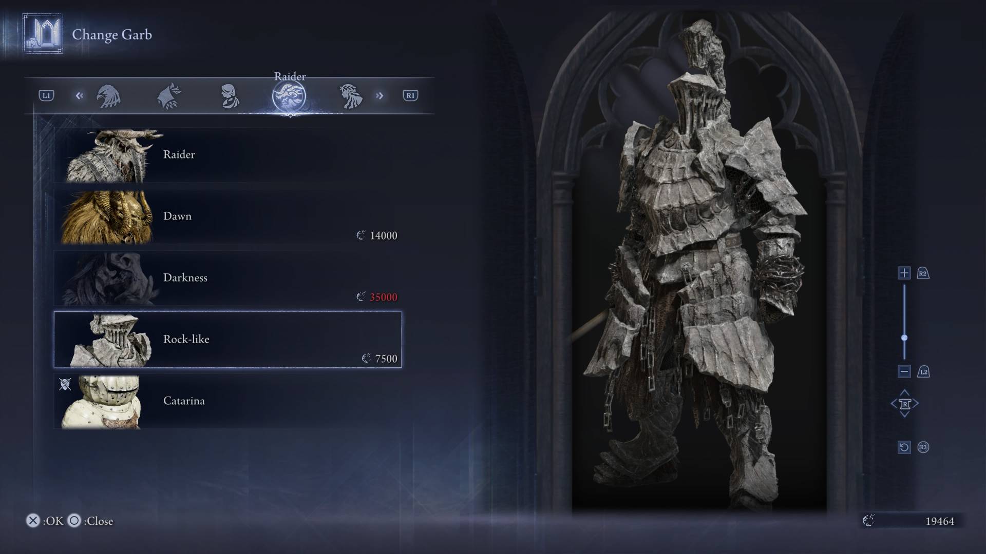 Elden Ring Nightreign skins rock-like raider
