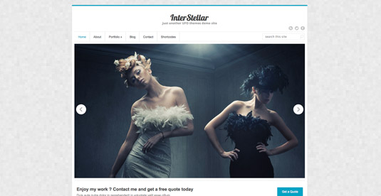 Free WordPress themes - InterStellar