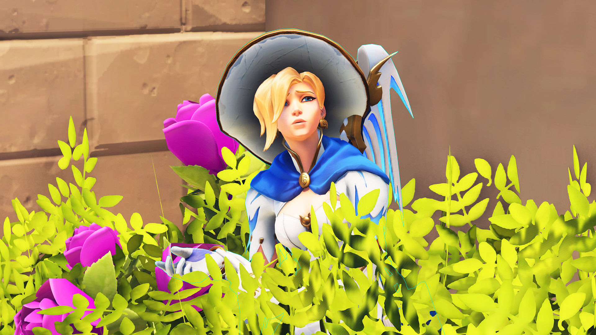 Hall-of-famer Mercy player wins competitive Overwatch 2 match by lying in a bush