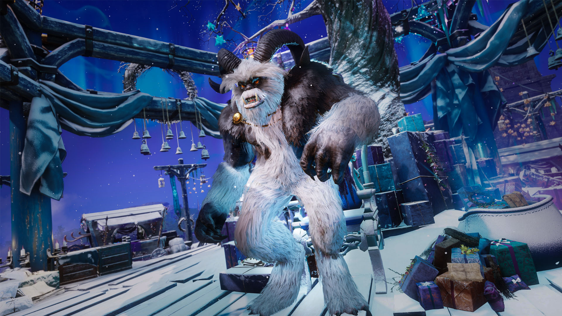  New World celebrates Christmas by getting players to grind tokens to please a big yeti 