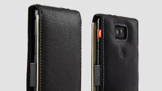Aluminium lined leather pouch