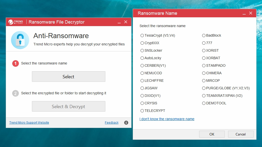 trend micro ransomware tool