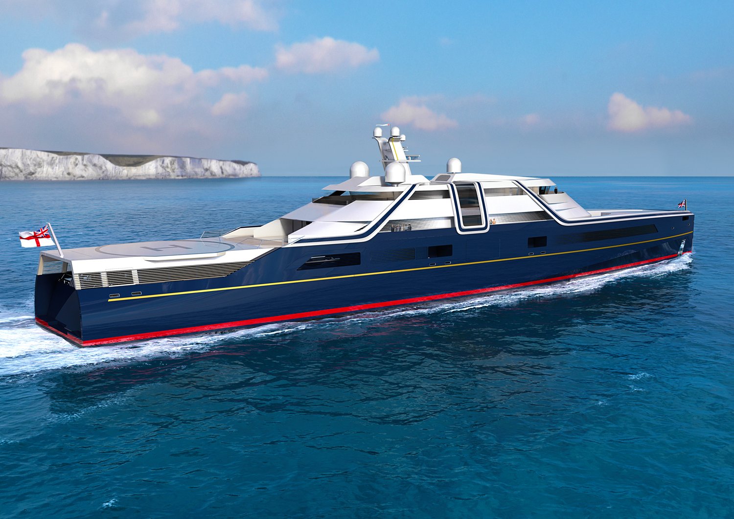 British Royal Yacht Concept By Zaha Hadid Architects Wallpaper