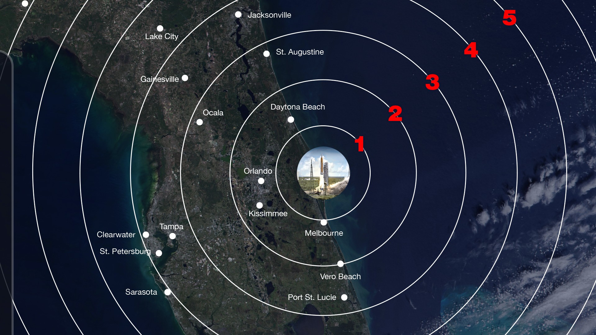 NASA's nighttime Artemis 1 moon rocket launch will light up Florida's coast (visibility map)