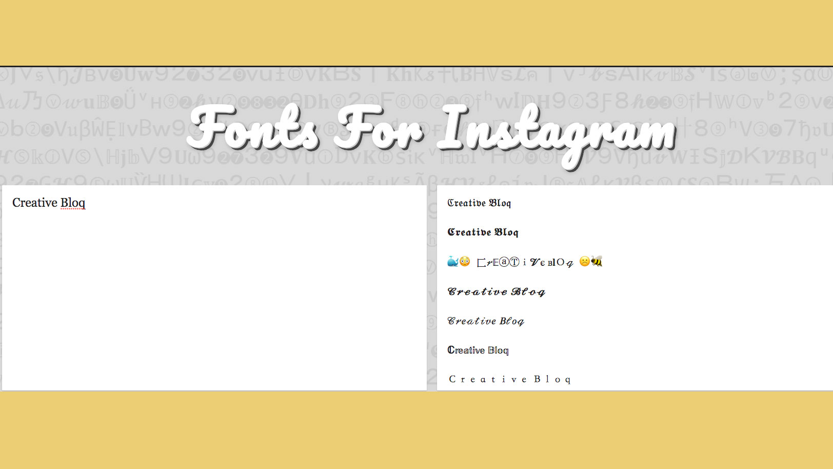 How to change the font in your Instagram bio: fonts for instagram