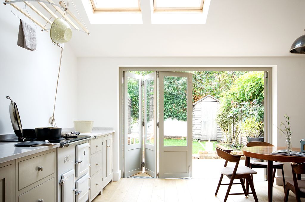 Kitchen half swinging doors