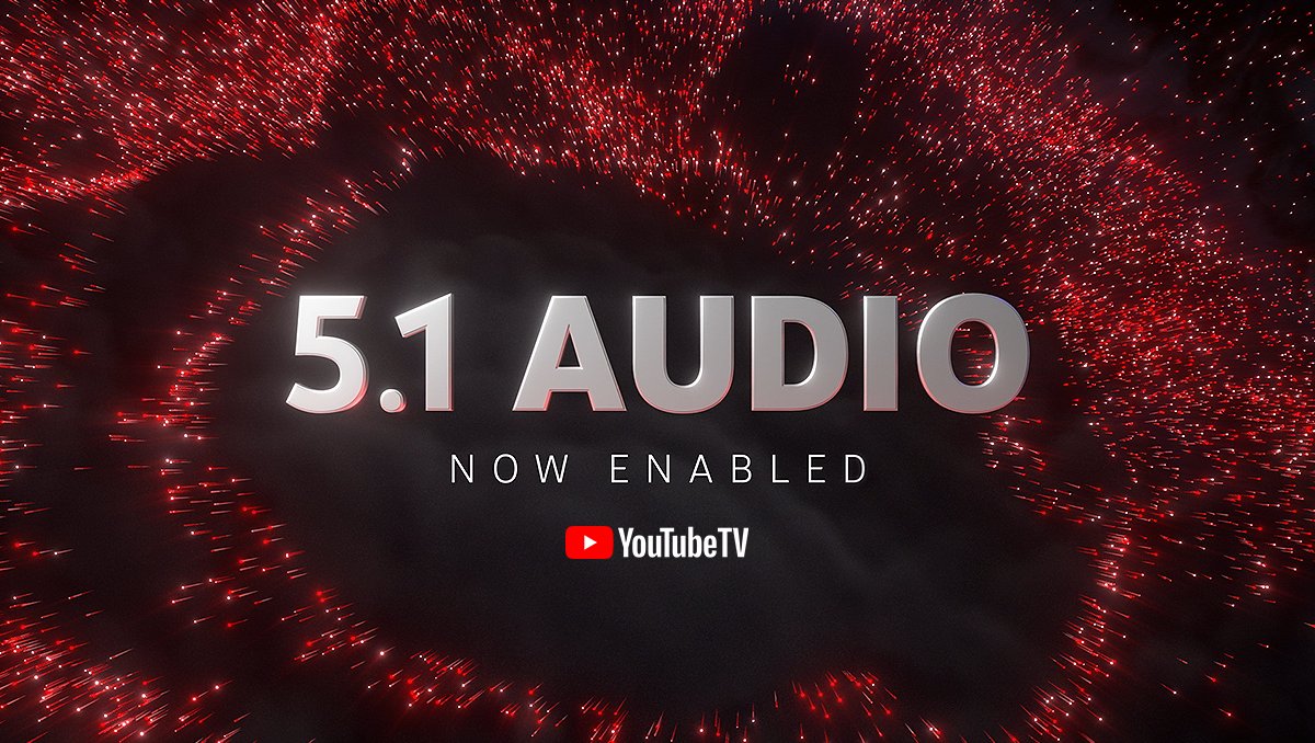 YouTube TV launches support for 5.1 surround sound on the Apple TV