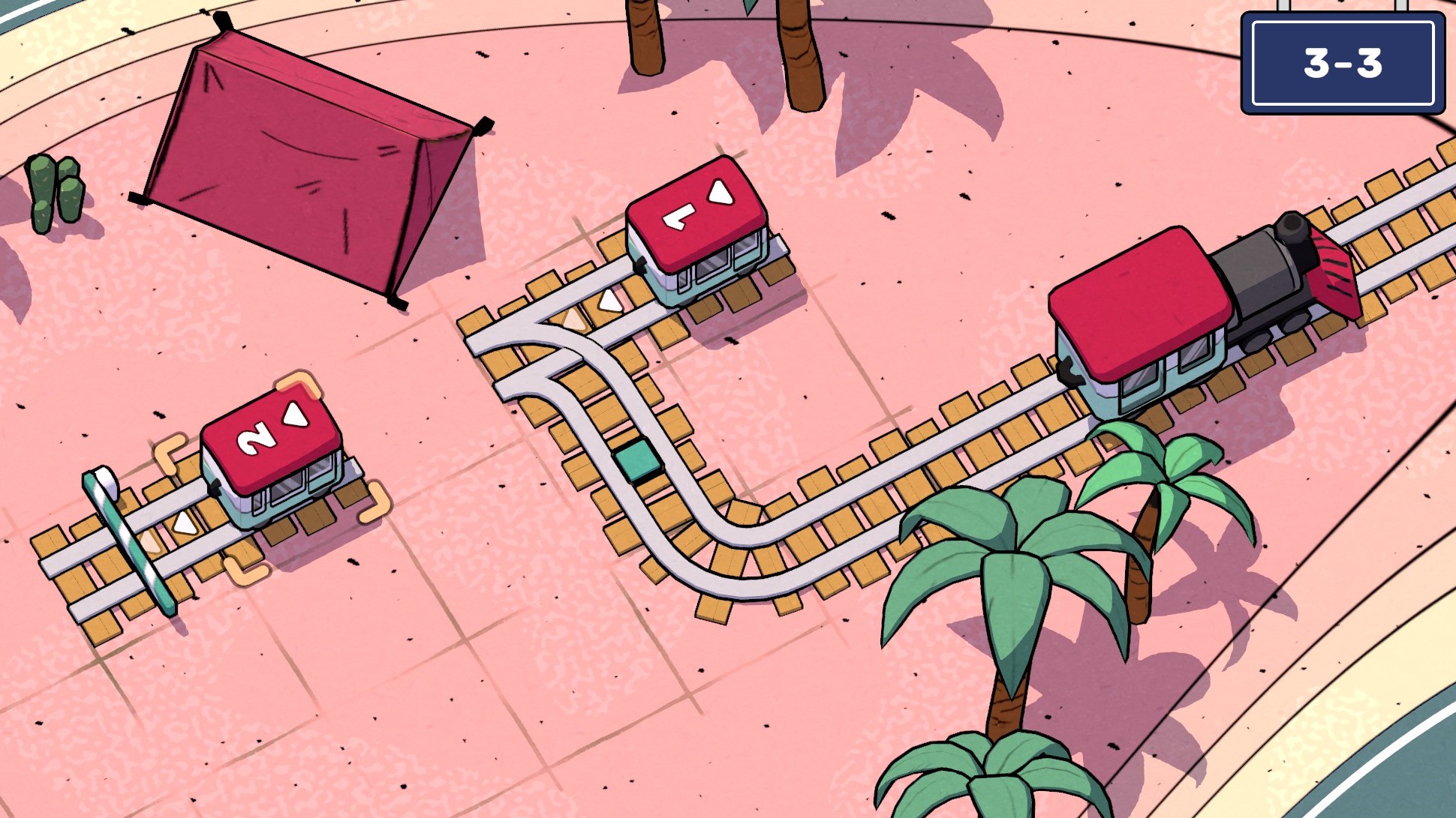  All I want to do is put down little rails to help these little trains get home in this delightful little puzzle game 